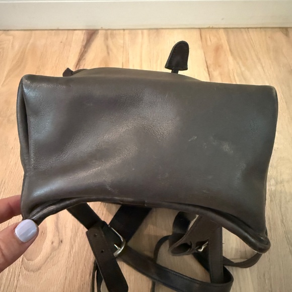 Vintage COACH 9960 Grey Daypack Leather Backpack Bag - Picture 5 of 12